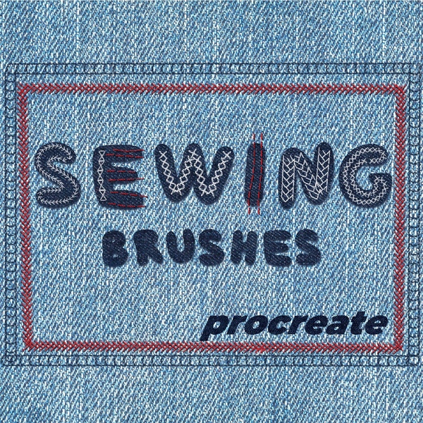 Sewing brushes | procreate by Joanna Vu