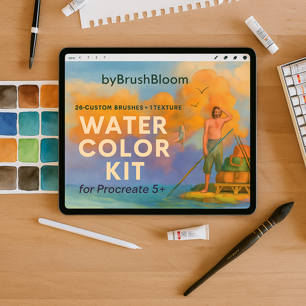 26 Custom Brushes Watercolor kit by Brush Bloom