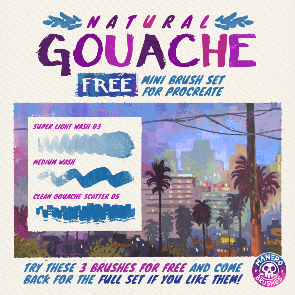 Gouache Brushes for Procreate – MasterBundles