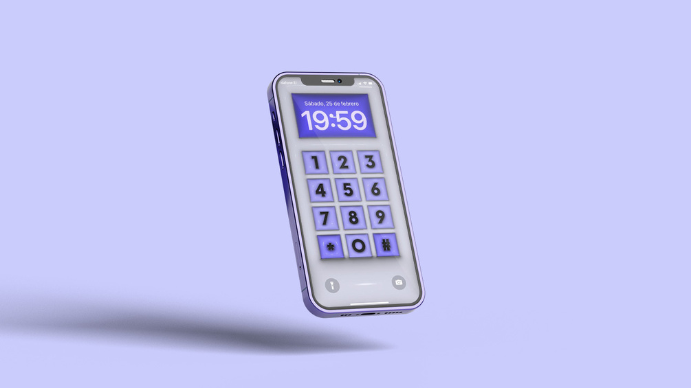 3D Iphone Keyboard Wallpaper