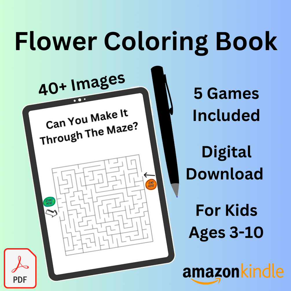 Blooming Buddies: A Floral Coloring Adventure For Kids 40+ Pages