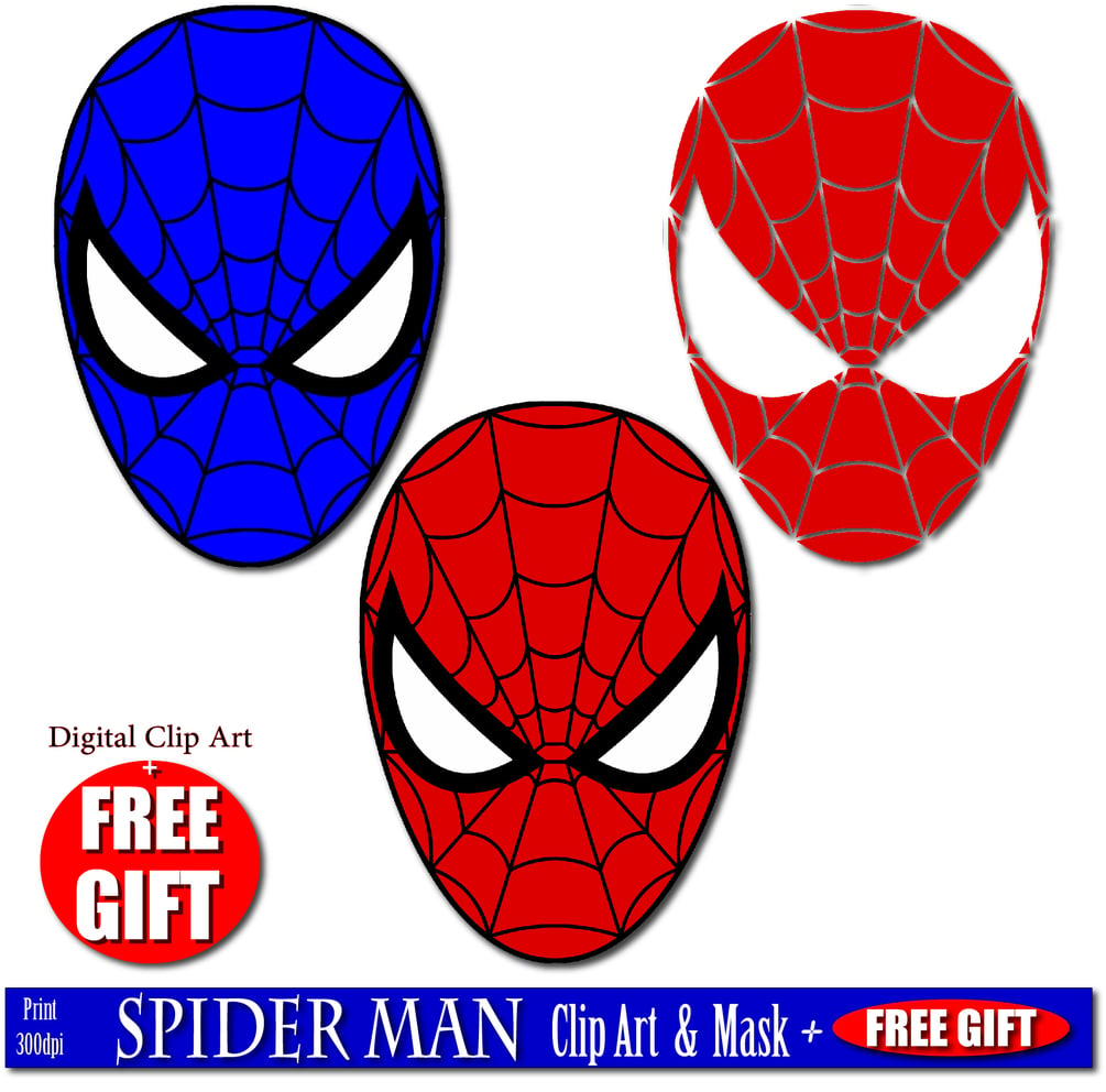 spiderman face template