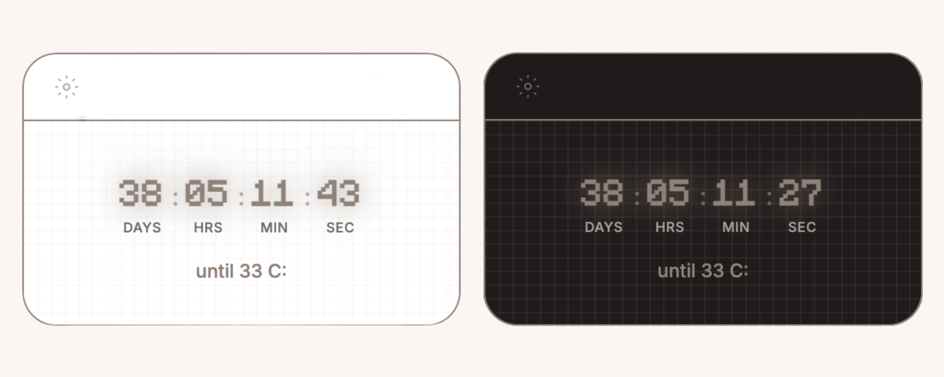 Digital Countdown TImer widget for Notion.