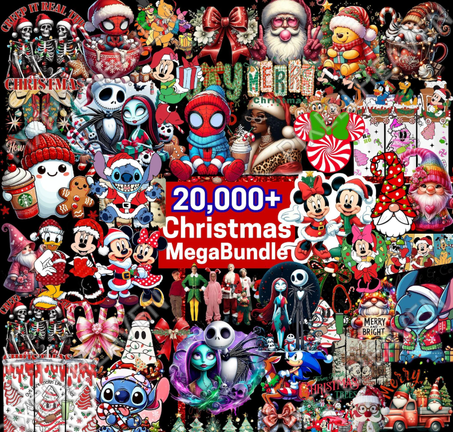 20,000+ Christmas Png Bundle