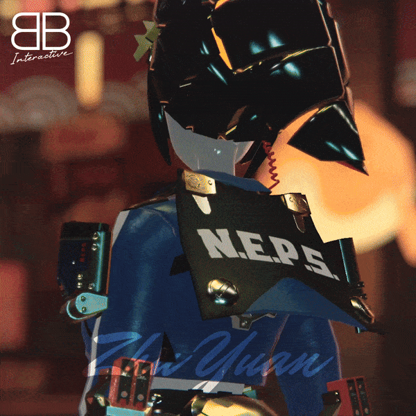 [Original 3D Model] Z3 Robot Zhu Yuan Avatar for VRChat by Battle Bunny Mods