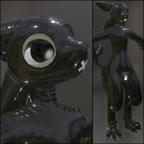 Davali Latex Outfit & Hoods