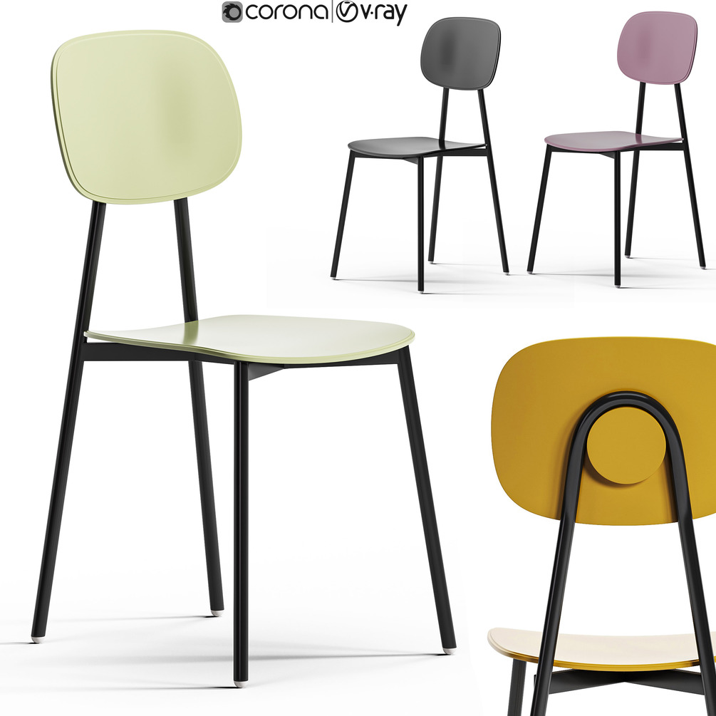Diotti lollipop young metal and plastic chairs by diotti