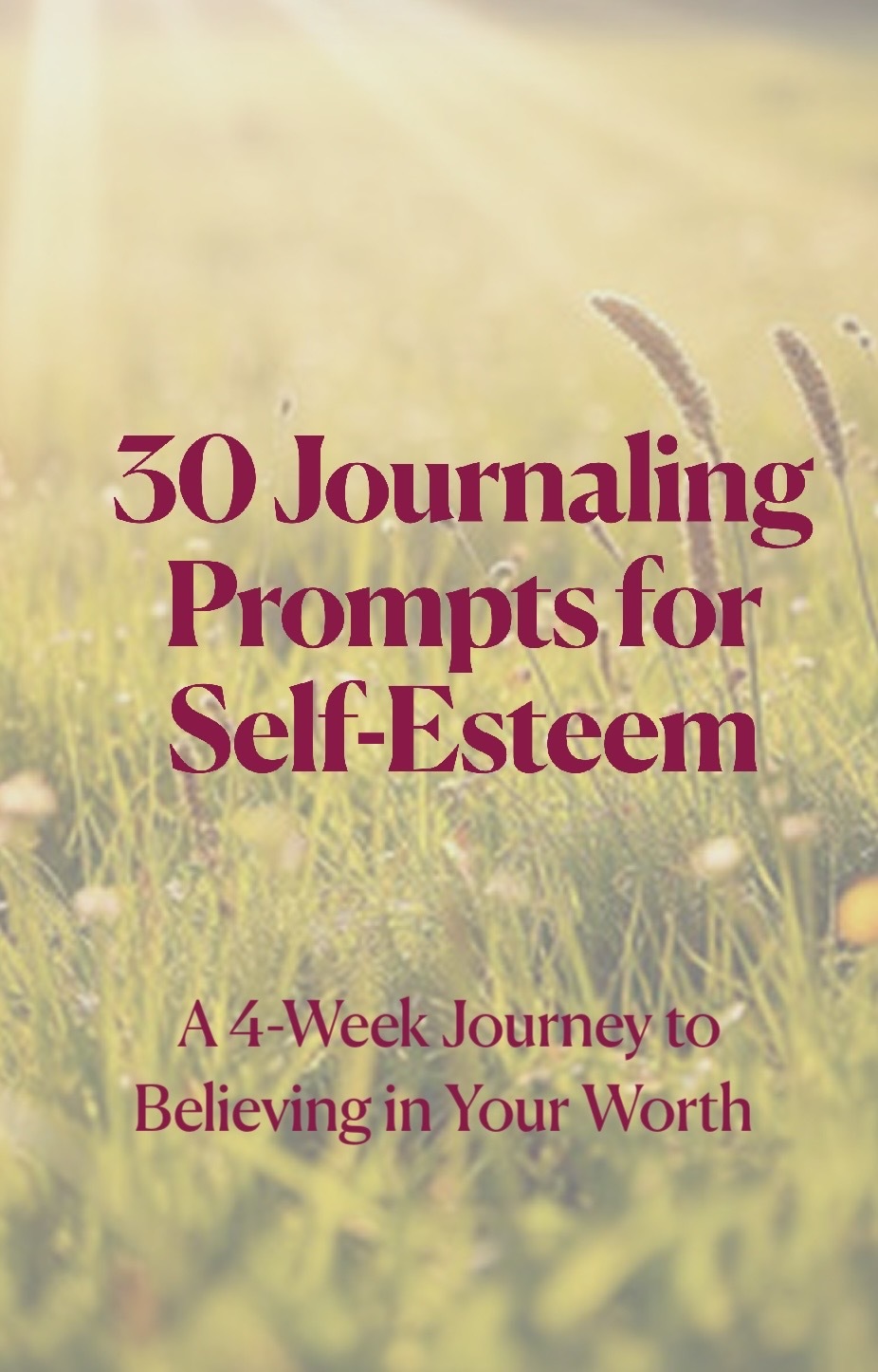30 Journaling Prompts for Self-Esteem - Preview