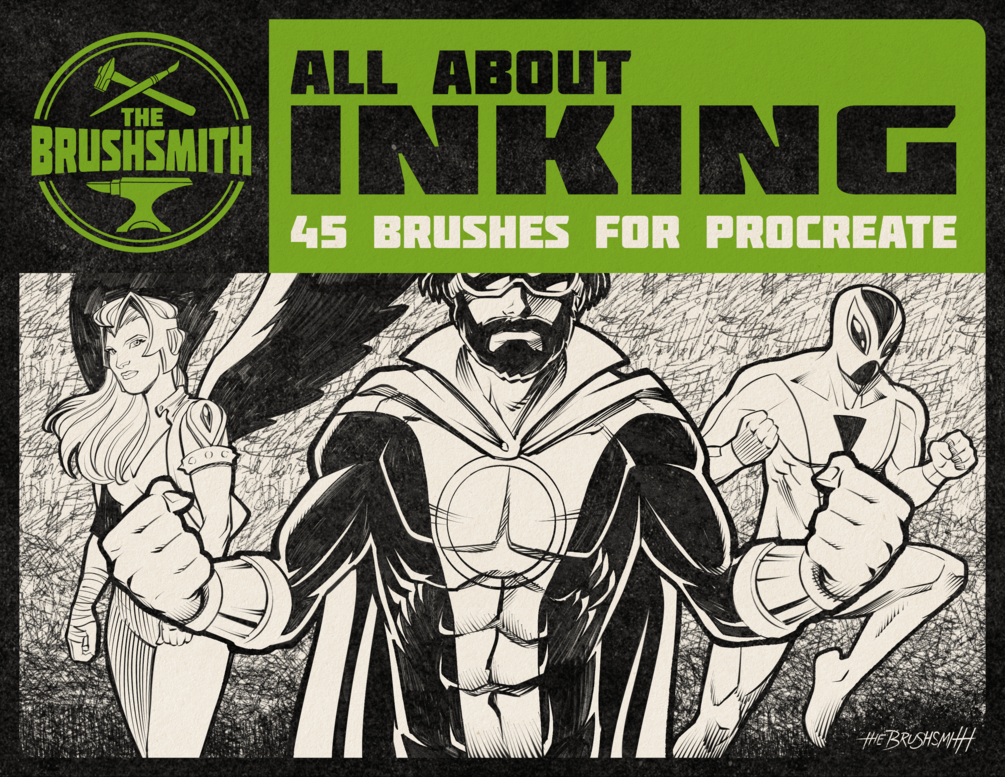 All About Inking | 45 brushes for Procreate by The Brushsmith