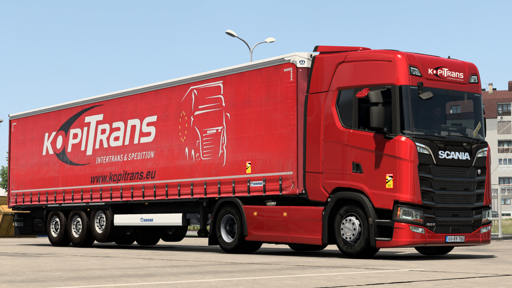 Kopi Trans skin pack for Scania Next Gen , Scania Rjl and Krone trailer. ETS2 by ANGYALFOLDI