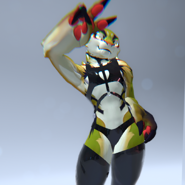VRChat | TigerBee Latex Outfit 
