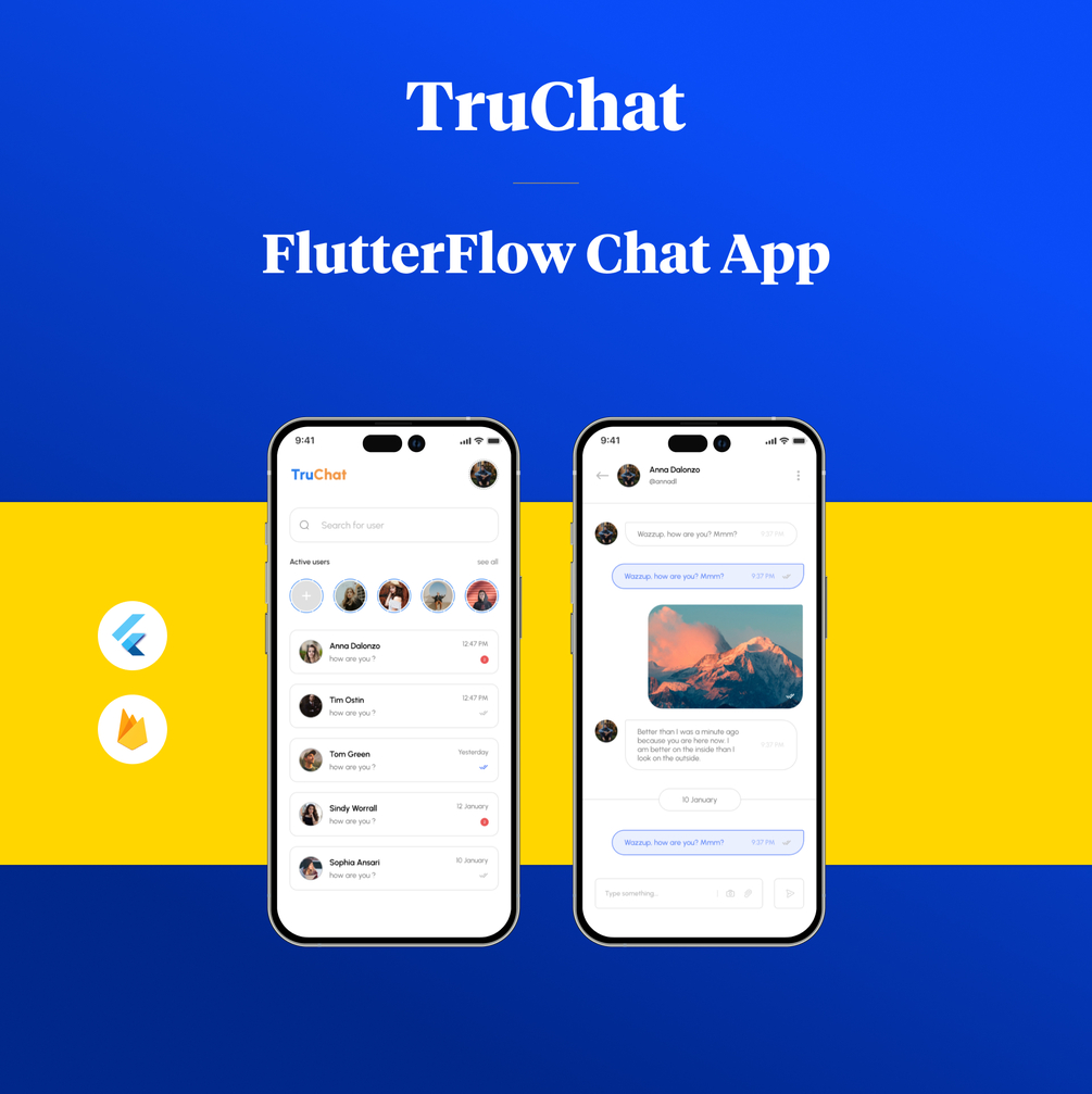 TruChat - FlutterFlow Chat App