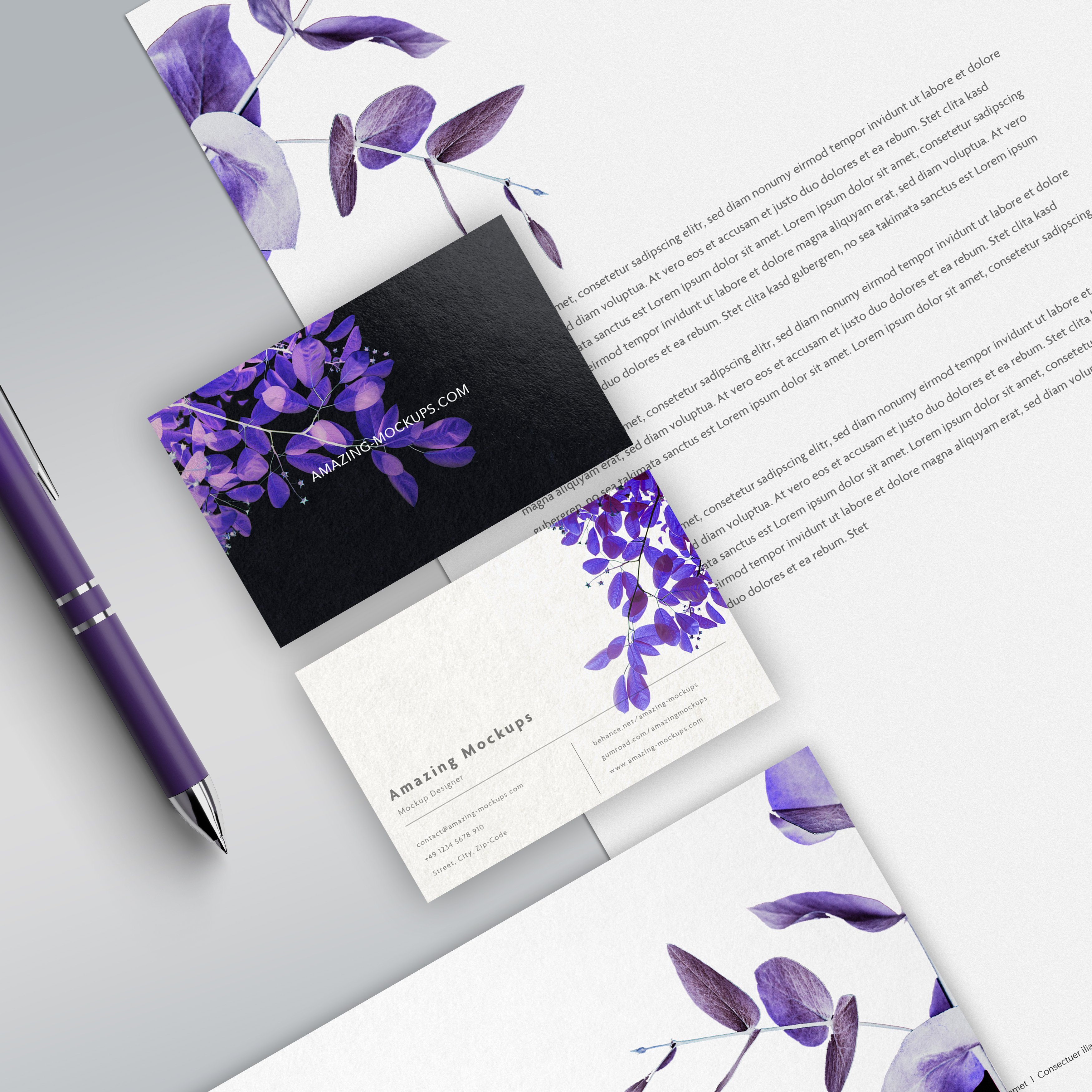 4 free stationary mockups