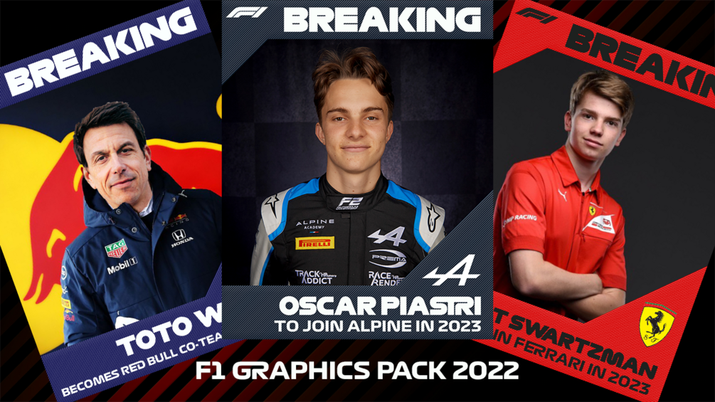 F1 BREAKING news graphics template pack 2022 [450+ downloads]