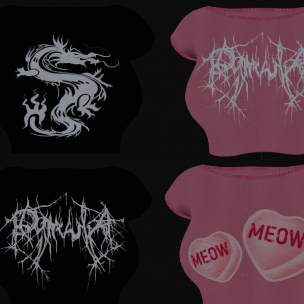 T-shirt Pack (4) - Vrchat Clothing - FBX - Commercial use