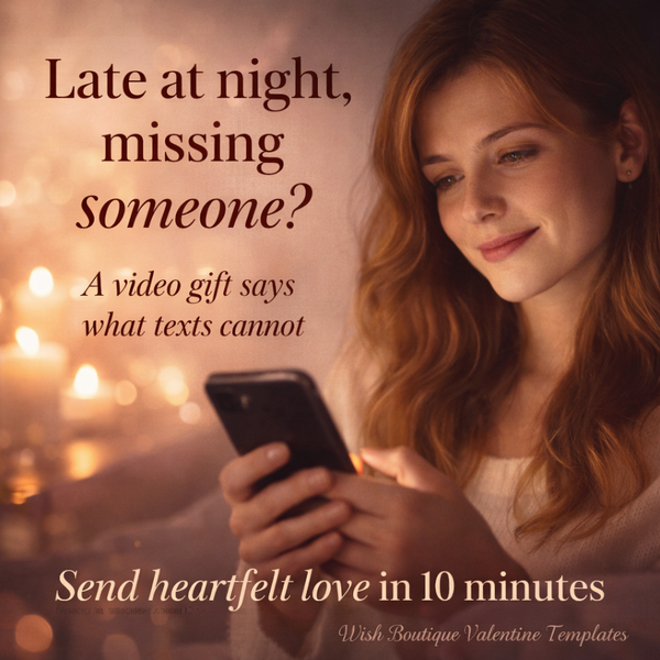 Forever Yours - Valentine Love Letter Video Gift Template | Editable Canva