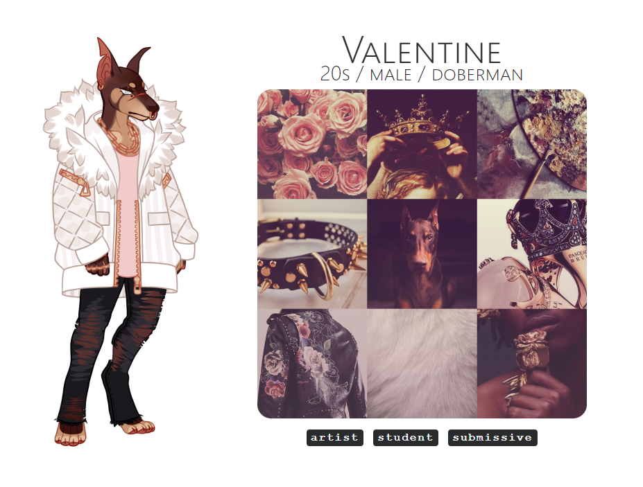 Toyhouse // Minimal Moodboard // [HTML]