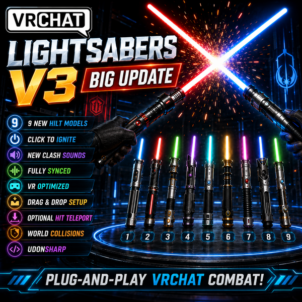 VRChat Lightsabers preview