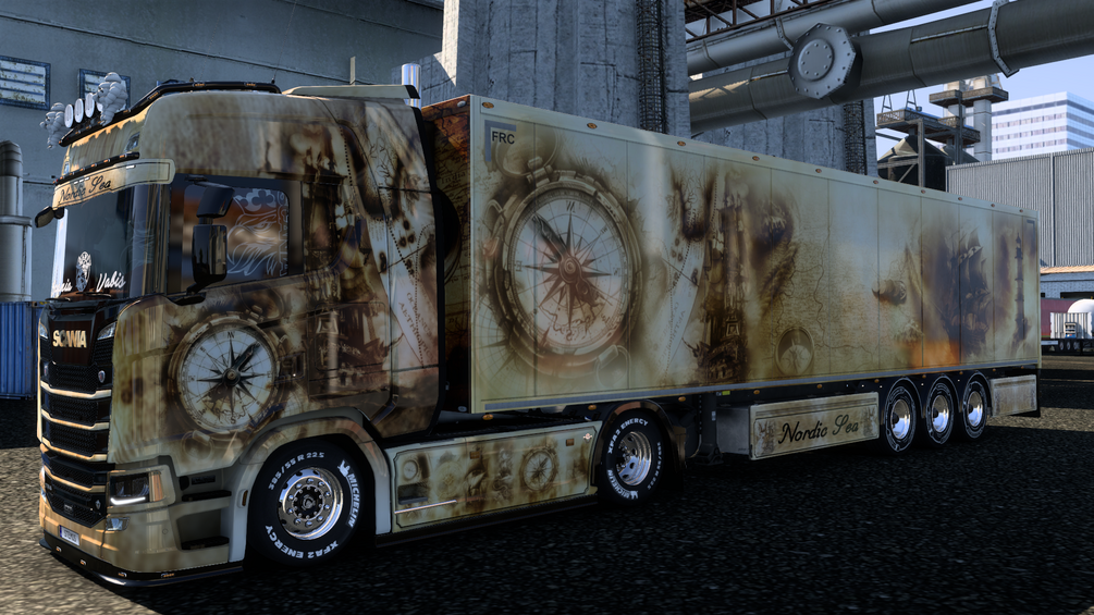 Scania S 2016 & Box Trailer | Nordic Sea by STEMOS|designs