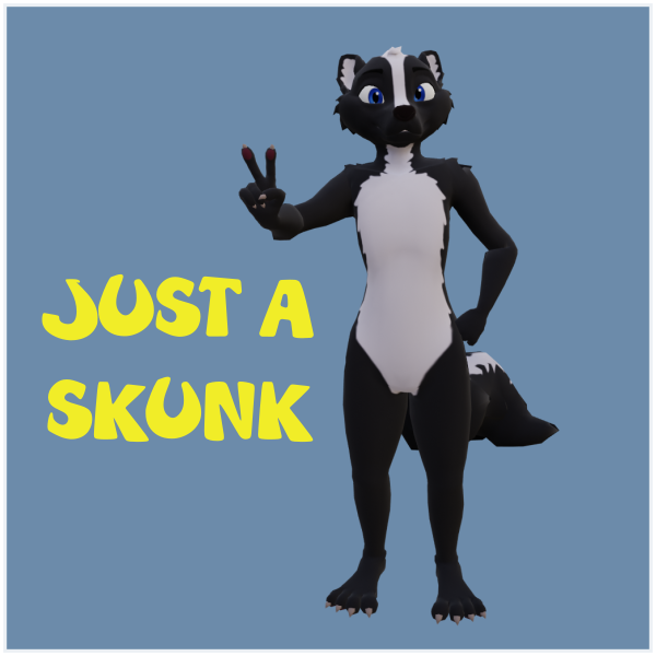 Just A Skunk VRChat Avatar by BizyMouse
