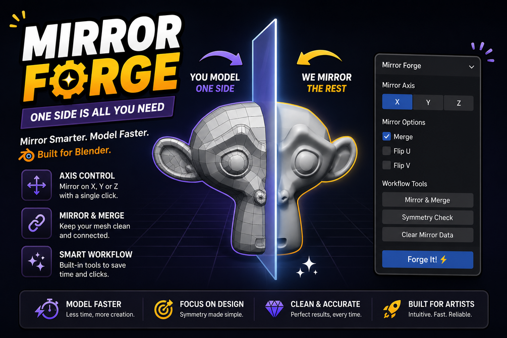 Mirror Forge in Blender