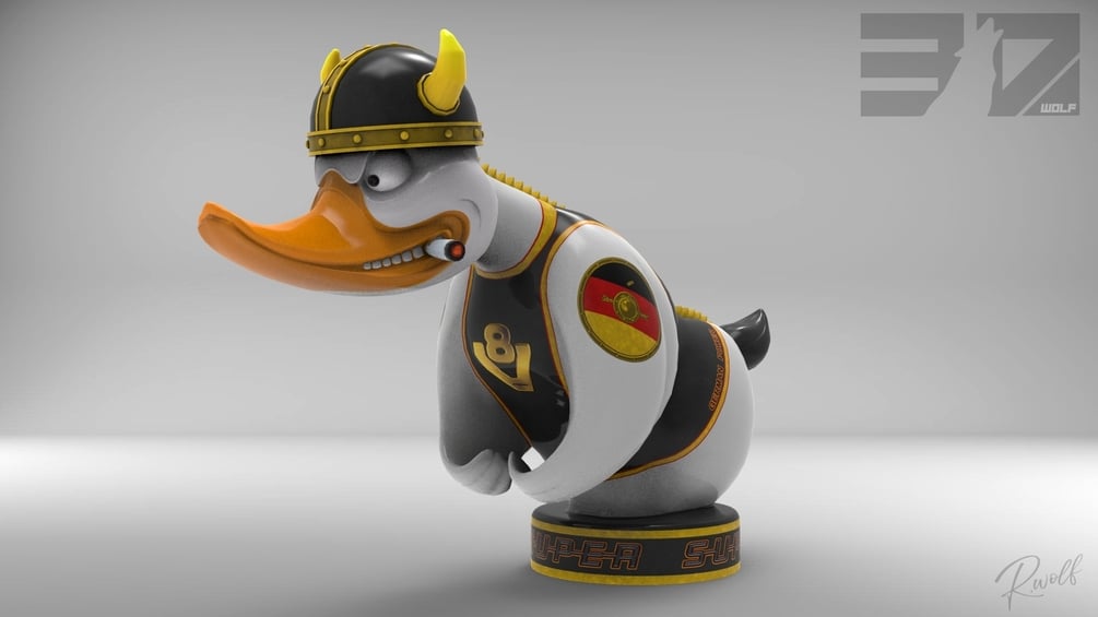 Angry rubber duck - .de