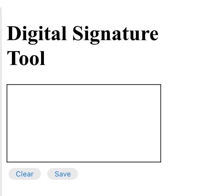 Digital signature tool