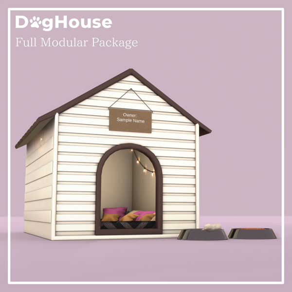 Dog House Full Modular Asset for VRC  World and VRC Avatar (VRC FURY)