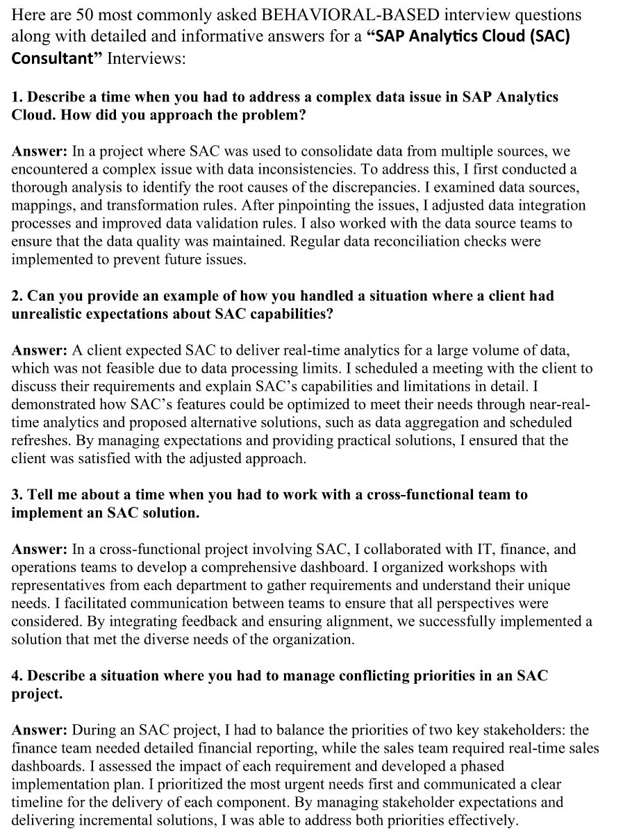 8 pdfs of all types of most asked interview q a scenario based