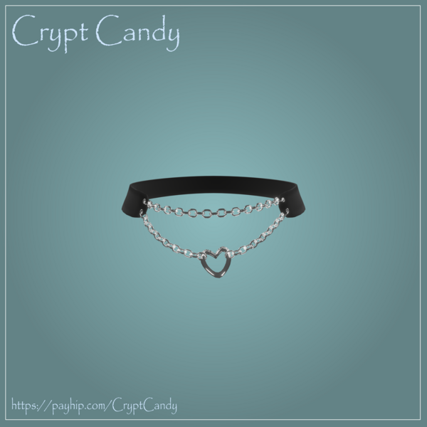 ⭒✮⋆ Heart Chain Choker ⋆ 𝘋𝘪𝘴𝘤𝘰𝘳𝘥 𝘍𝘳𝘦𝘦𝘣𝘪𝘦 ⋆