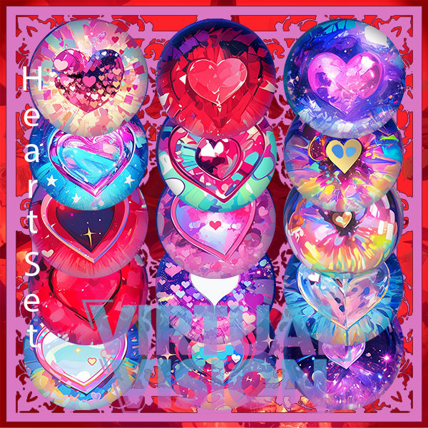 Lovely Vision eyes - 15 Eye Textures for 3D Models VRM, MMD, Avatars or VRCHAT 