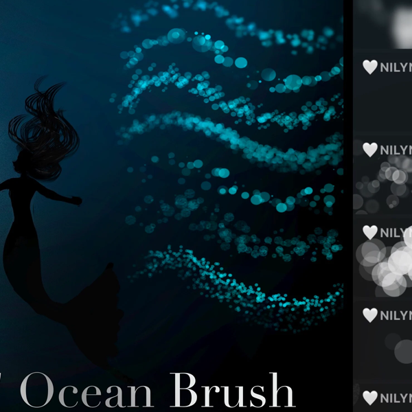 Nilyn Procreate | 7 Ocean bubble blushes by Nilyn