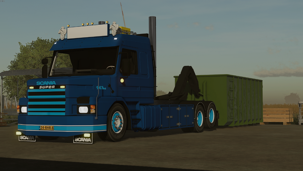 [FS22] Scania 143 Torpedo Hooklift by Beamer Customs
