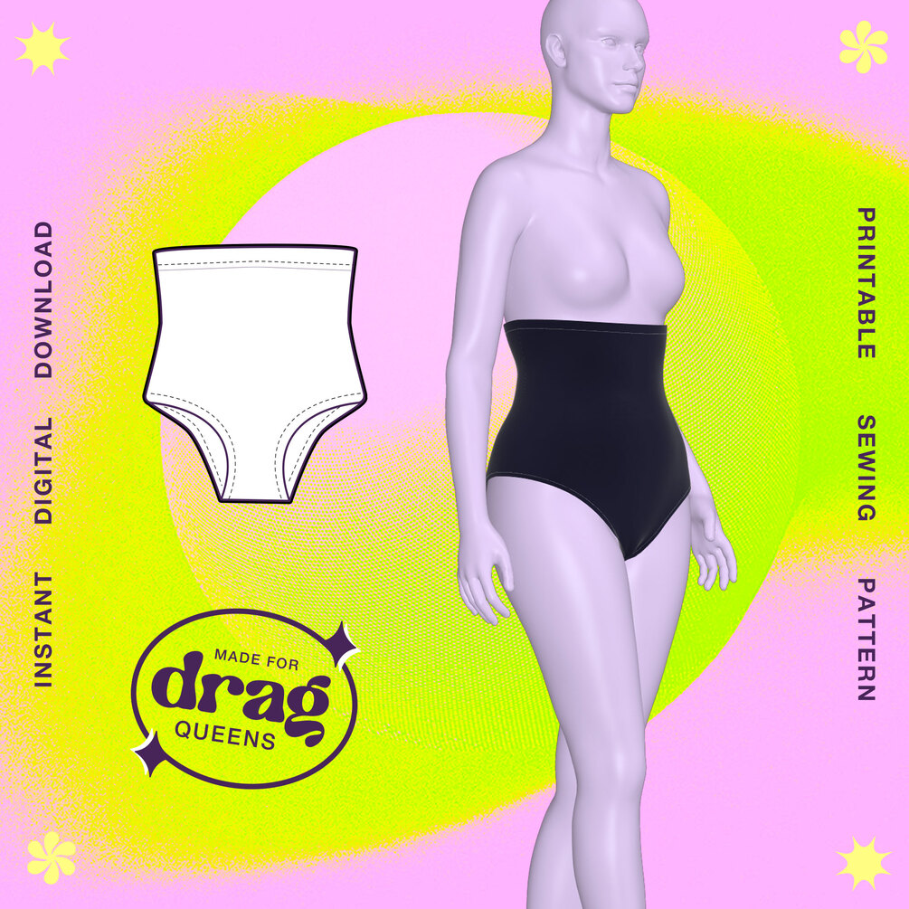 Waist Cover Undergarment Sewing Pattern (Sizes XS4X) PDF Download Drag Queen Costume