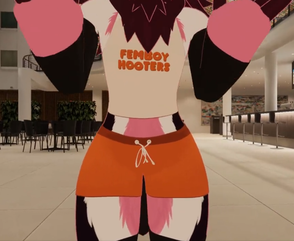 Femboy Hooters Outfit (VRoid) - The Silver Cat - BOOTH