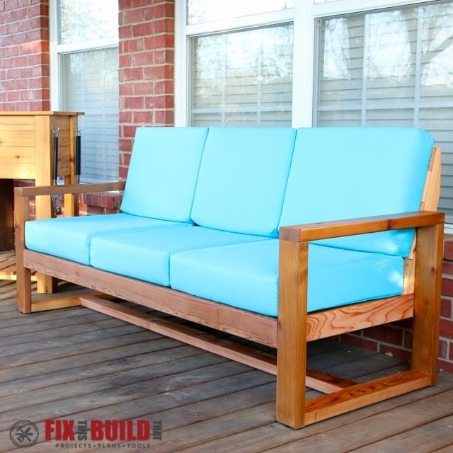 2x4 best sale patio couch