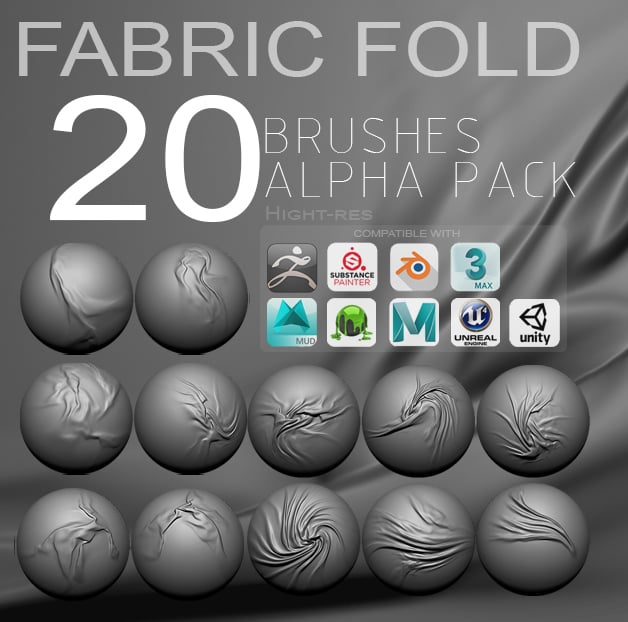 cloth fold brush zbrush