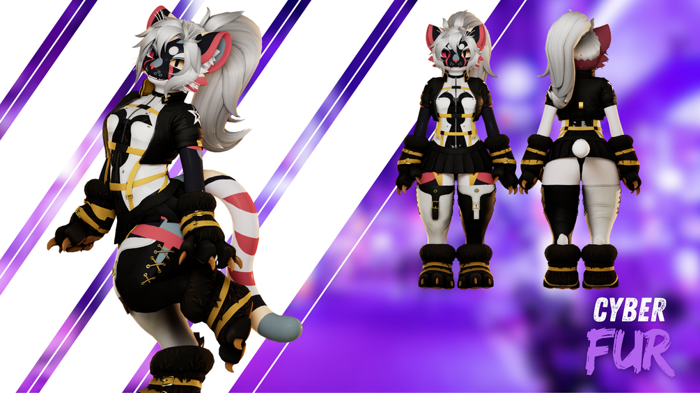 Cyber Fur Mayu showcase render 1