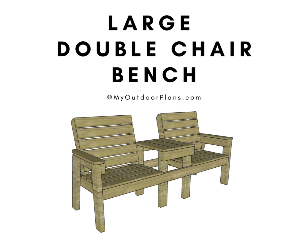 Large Double Chair Bench Plans