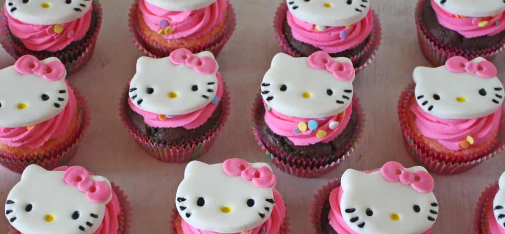 Hello Kitty Cupcake Toppers 