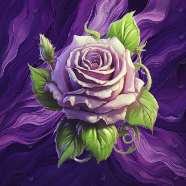 Purple Rose Tattoo