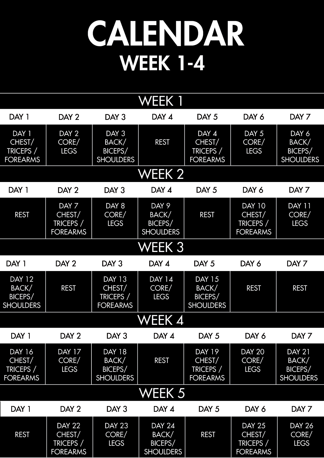 30 day best sale military workout challenge