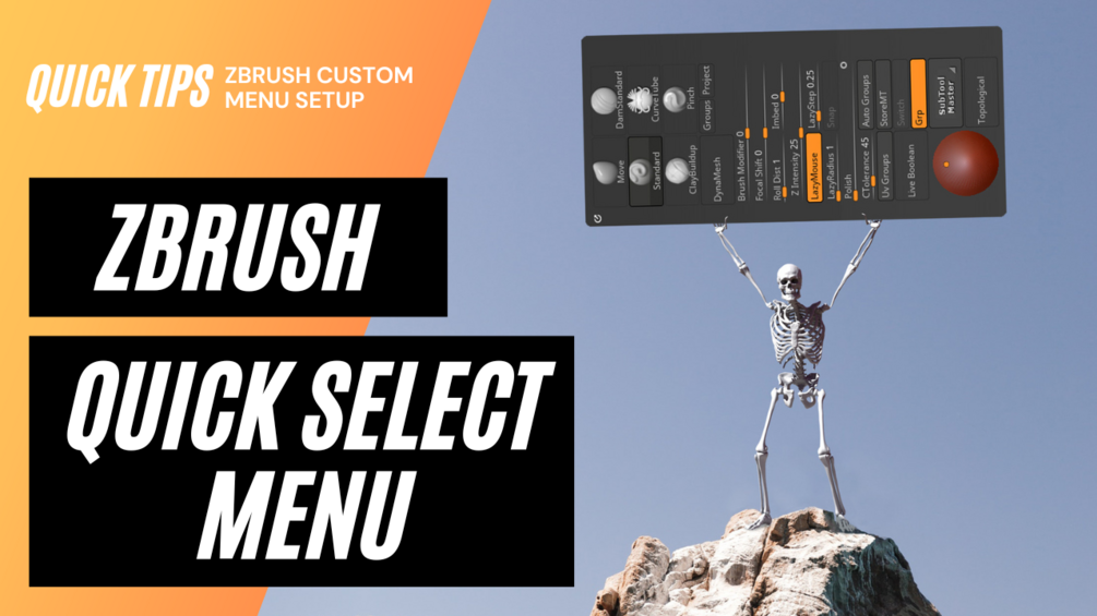 quick pick menu zbrush