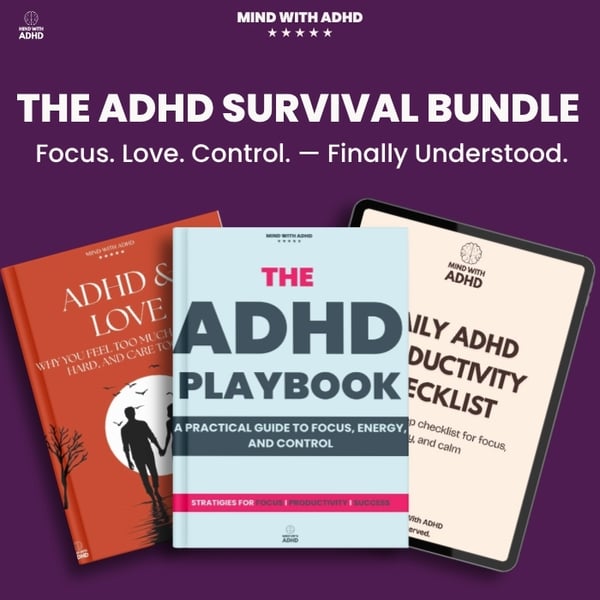 THE ADHD SURVIVAL BUNDLE Focus. Love. Control. — Finally Understood.
