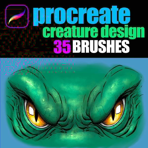Creature Design Brush Set for Procreate by Robert A. Marzullo
