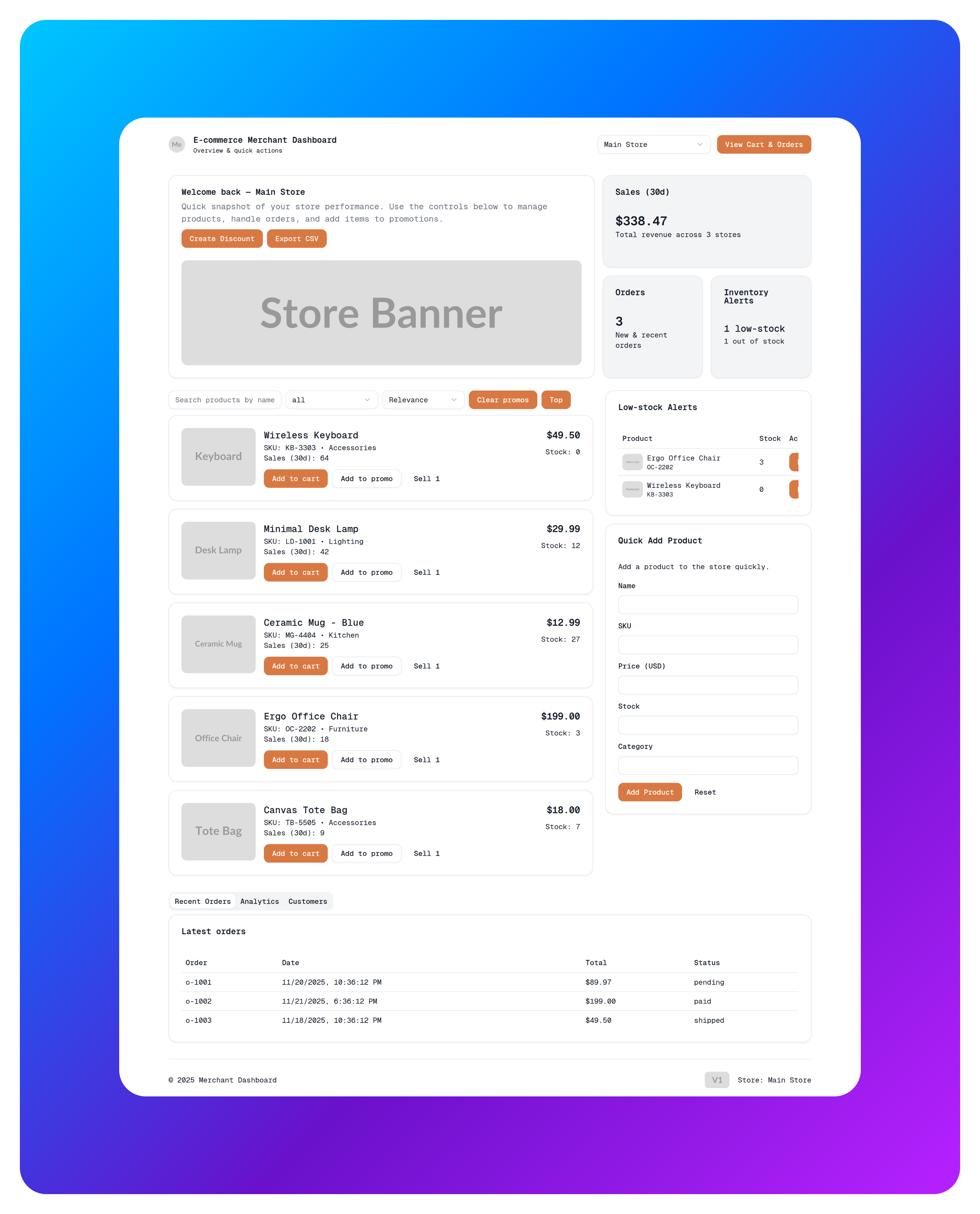 E-Commerce Screenshot 1