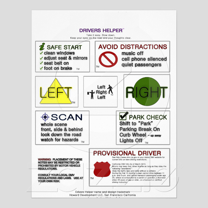 Drivers Helper Smart Notes - PDF of Drivers Education Reminders and ...