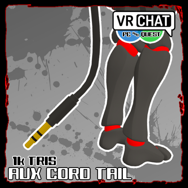 Aux/Jack cord tail : pc + quest