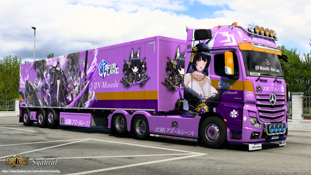 [ETS2] IJN Musashi | Azur Lane [Combo Skinpack] by Syahrul Itasha Truckstyling 痛トラック
