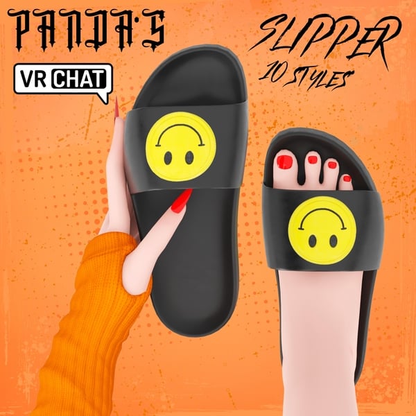 VRChat Accessories - Slippers 01 - VRC COMMERCIAL USE | WOLVES STUDIO